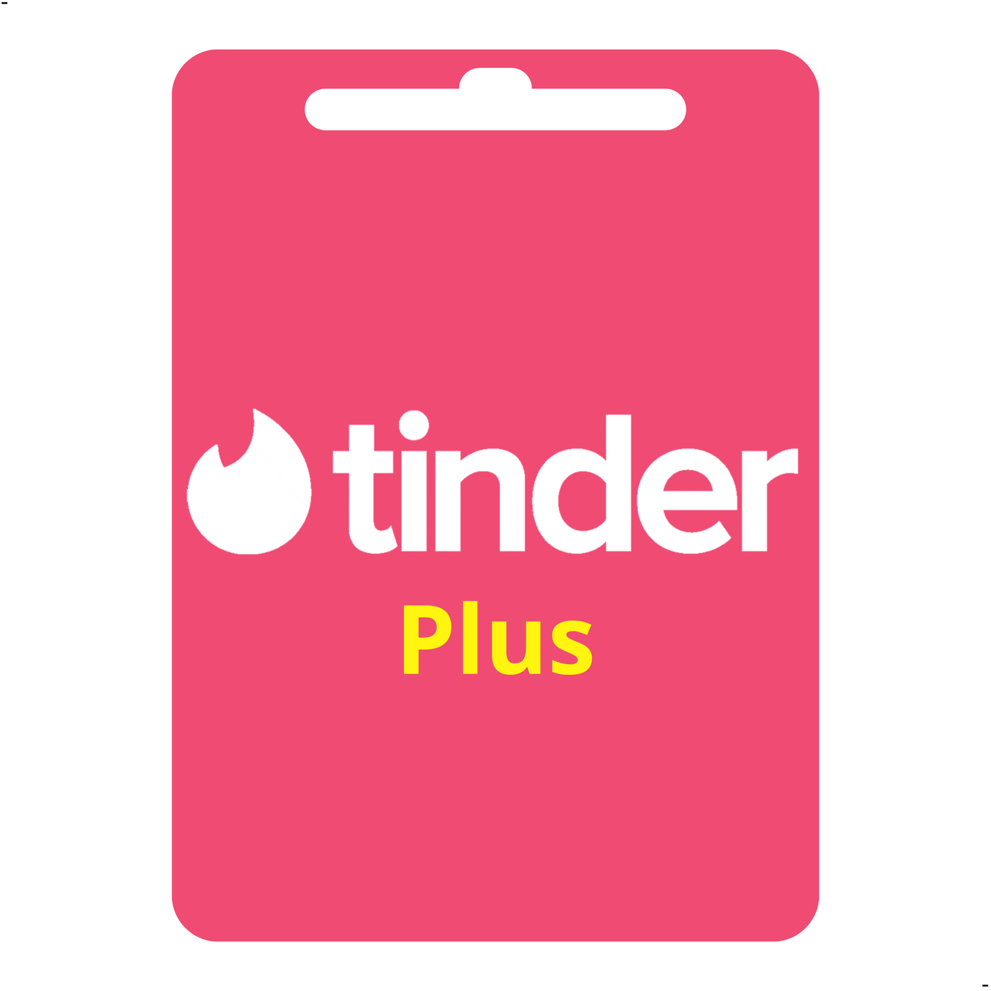 1 Mês Tinder Plus Gift Card Cartão Pré-pago Digital